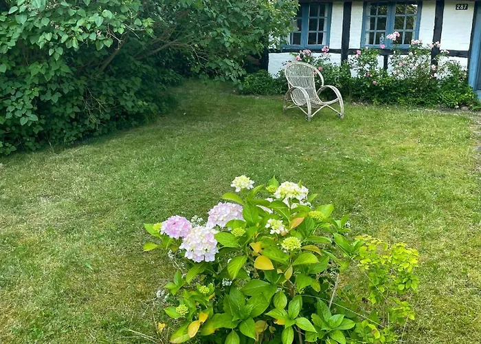 Thatched Half-timbered House On Idyllic