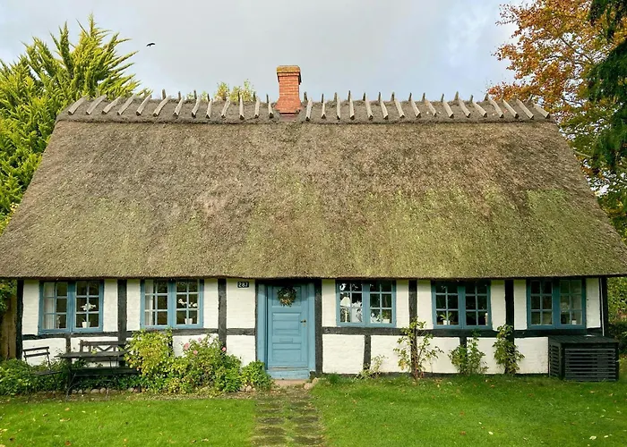 Thatched Half-timbered House On Idyllic Fejo Tatil Evi