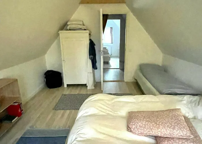 Thatched Half-timbered House On Idyllic *